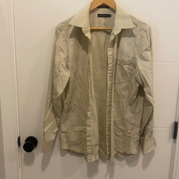 🇺🇸 Club Monaco button up long sleeve dress shirt size medium - Picture 3 of 11